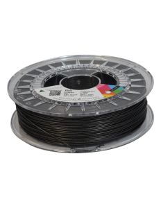 PLA filament 1,75 mm, black with glitter, 0,75 kg