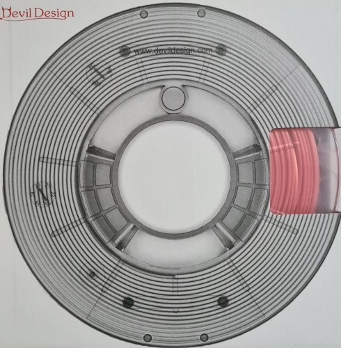 Devil Design SILK filament, 1,75 mm, light red, 0,33 kg