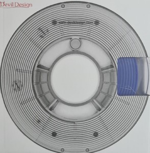 Devil Design PLA filament 1,75 mm, blue, 0,33 kg