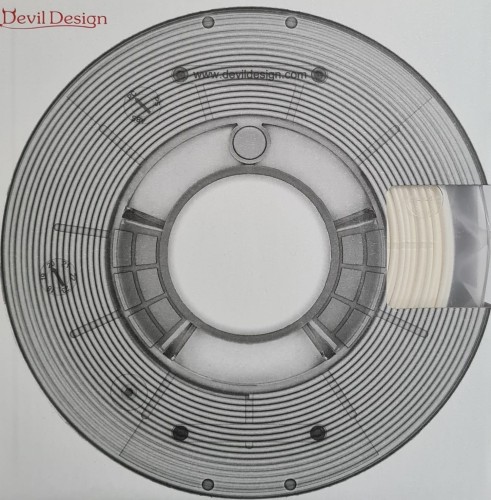 Devil Design PLA filament 1,75 mm, pastel white, 0,33 kg