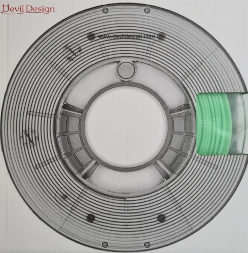 Devil Design PLA filament 1,75 mm, bright green, 0,33 kg