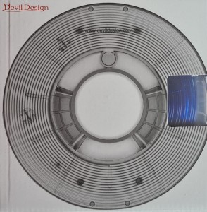 Devil Design PETG filament 1,75 mm, super blue metallic, 0,33 kg