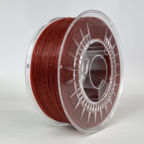 Devil Design PETG filament 1,75 mm, galaxy (sparkly) red, 1 kg