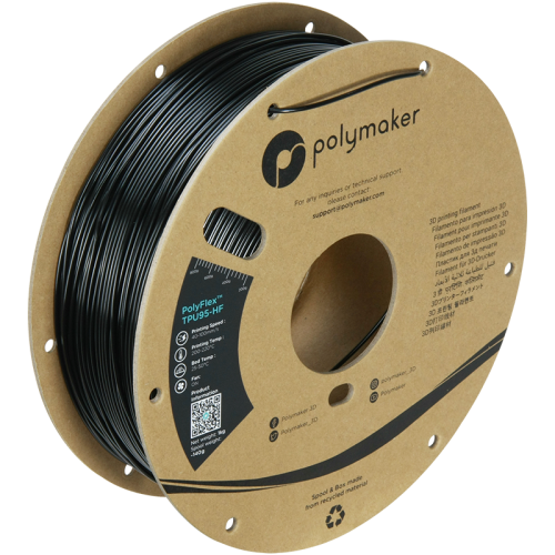 Polymaker PolyFlex TPU95-HF (high-flow) filament 1,75 mm, black 1 kg