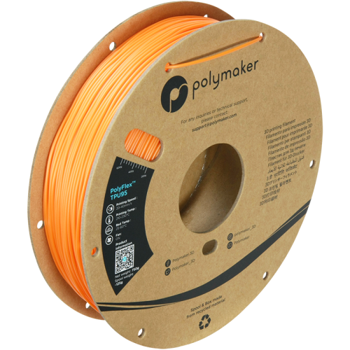 Polymaker PolyFlex TPU95 filament 1,75 mm, orange 0,75 kg 