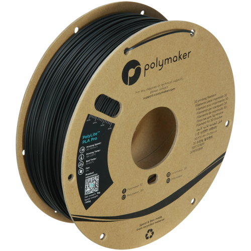 Polymaker PolyLite Pro PLA filament 1,75 mm, black, 1 kg 