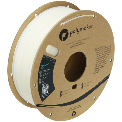 Polymaker PolyLite PLA filament 1,75 mm, natural, 1 kg