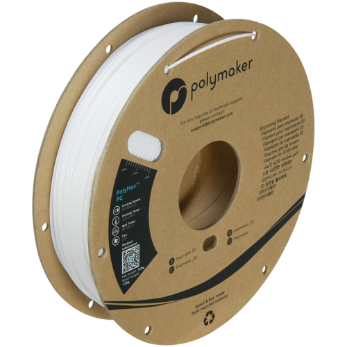 Polymaker PolyMax PC (Polycarbonate) filament 1,75 mm, white, spool 0,75 kg