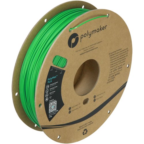 Polymaker PolyMax PLA filament 1,75 mm, green, spool 0,75 kg