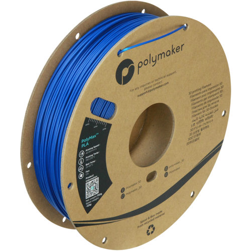 Polymaker PolyMax PLA filament 1,75 mm, blue, spool 0,75 kg 