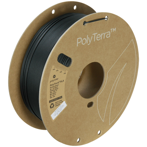 Polymaker PolyTerra PLA filament 1,75 mm, charcoal black , 1 kg