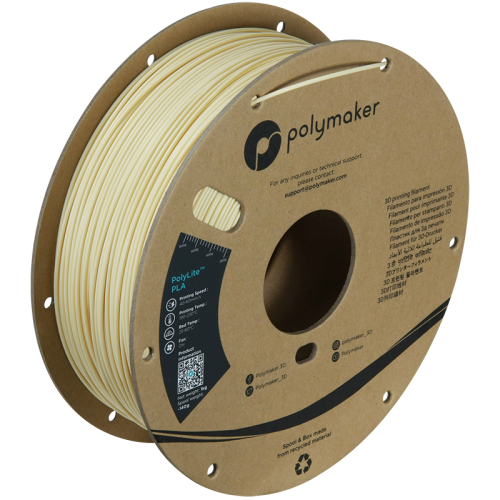 Polymaker PolyLite PLA filament 1,75 mm, cream, 1 kg 
