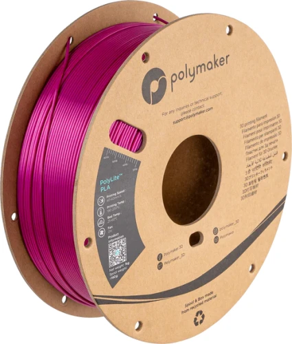 Polymaker PolyLite Silk PLA filament 1,75 mm, magenta, 1 kg 