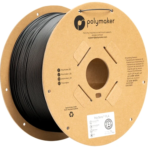 Polymaker PolyTerra PLA filament 1,75 mm, charcoal black , 3 kg