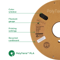 Polymaker PolyTerra PLA filament 1,75 mm, fossil grey, 3 kg