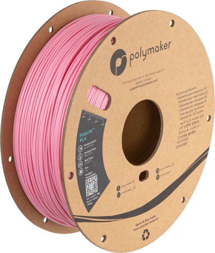 Polymaker PolyLite PLA filament 1,75 mm, pink, 1 kg