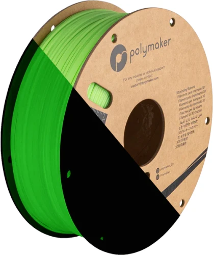 Polymaker PolyLite luminous green PLA filament 1,75 mm, glowing in the dark, 1 kg 