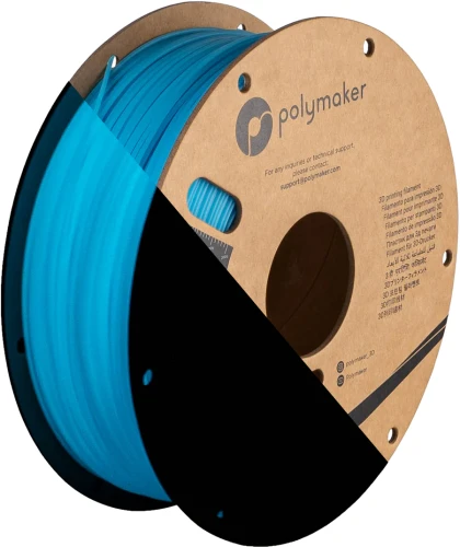 Polymaker PolyLite luminous blue PLA filament 1,75 mm, glowing in the dark, 1 kg  