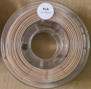 PLA filament 1,75 mm, light brown 0,33 kg  