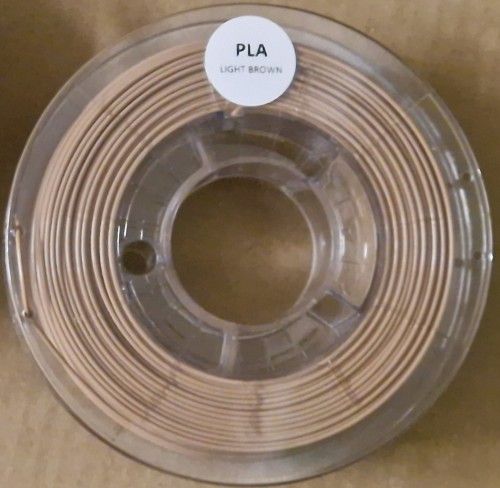 PLA filament 1,75 mm, light brown 0,33 kg  