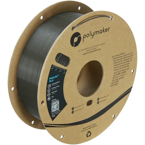 Polymaker PolyLite PLA filament 1,75 mm, Dark Gray Green, 1 kg 