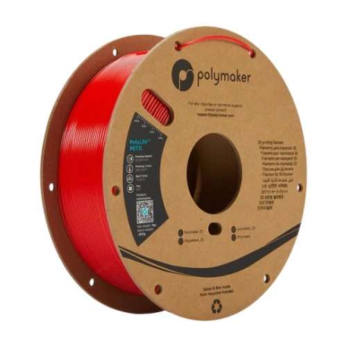 Polymaker PolyLite PETG filament 1,75 mm, red, 1 kg 