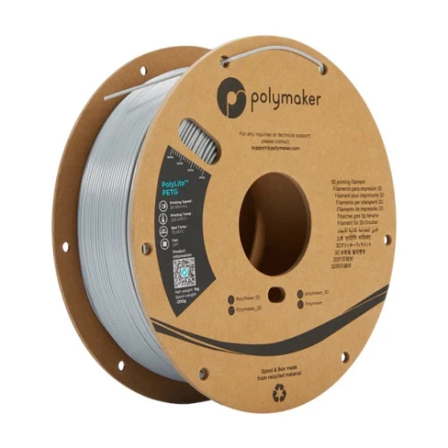 Polymaker PolyLite PETG filament 1,75 mm, grey, 1 kg