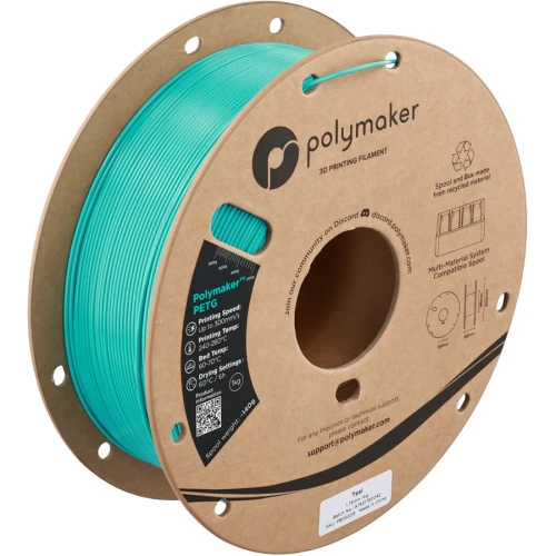 Polymaker PolyLite PETG filament 1,75 mm, teal, 1 kg