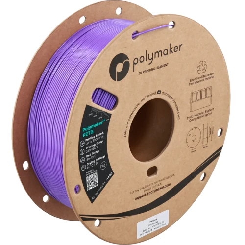 Polymaker PolyLite PETG filament 1,75 mm, purple, 1 kg