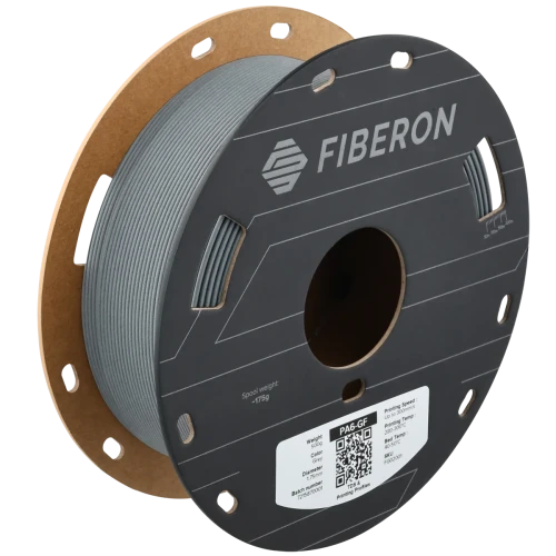 Polymaker Fiberon PA6-GF25 (glass fibre reinforced) filament 1,75 mm, gray 0,5 kg 